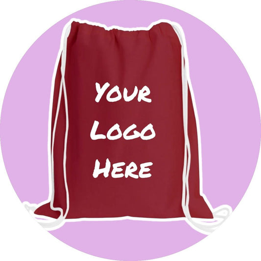 Personalized Drawstring Cinch Pack- Red